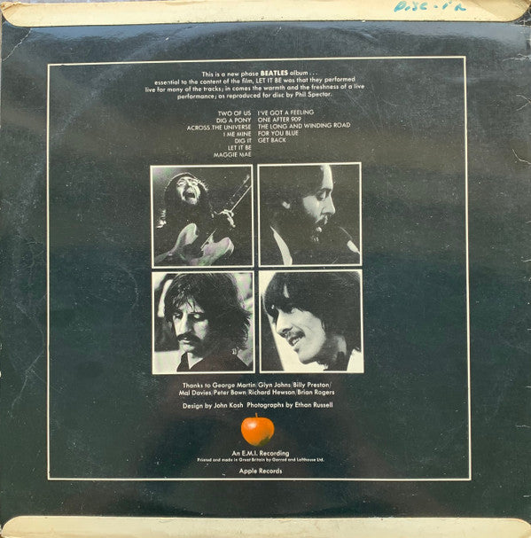 The Beatles : Let It Be (LP, Album, Red)