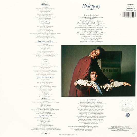 David Sanborn : Hideaway (LP, Album, RE)