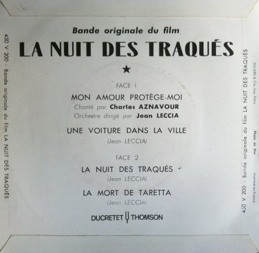 Jean Leccia - Charles Aznavour : La Nuit Des Traqués (7", EP)