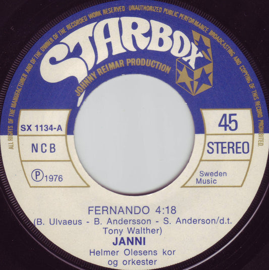 Janni Brorsen : Fernando (7", Single)
