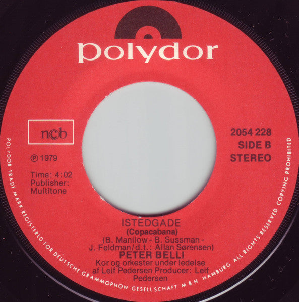 Peter Belli : Sådan Som Du Er (7")