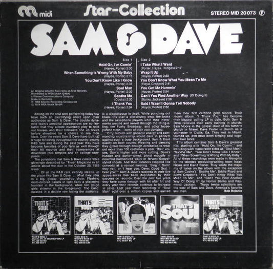 Sam & Dave : Star-Collection (LP, Comp, RE)
