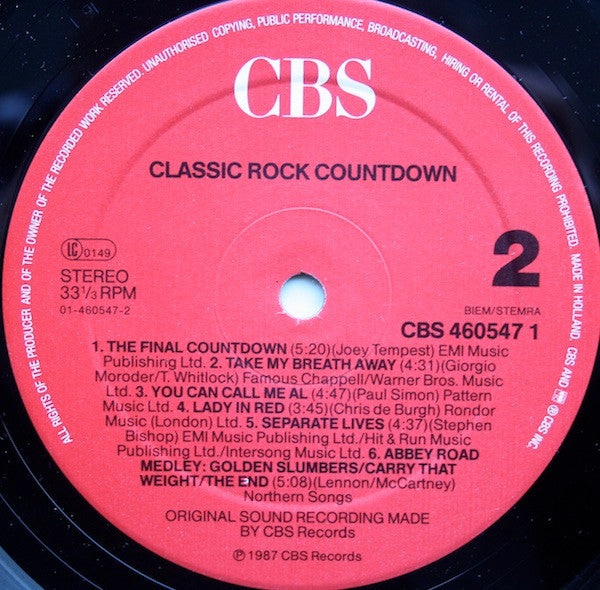 The London Symphony Orchestra* : Classic Rock Countdown (LP, Album)