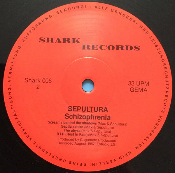 Sepultura : Schizophrenia (LP, Album)