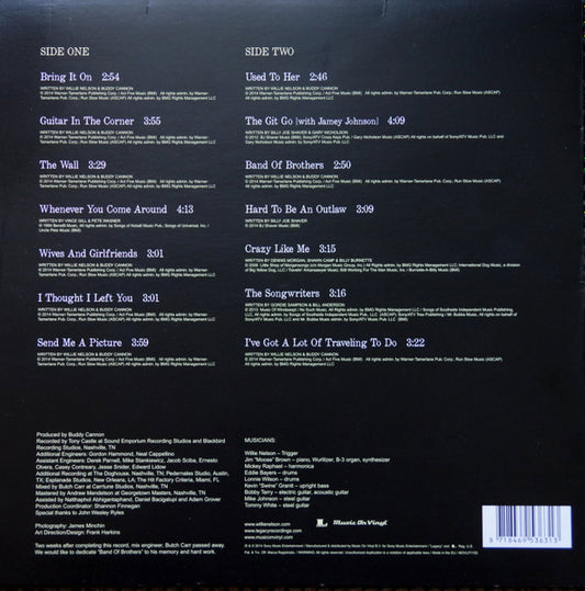 Willie Nelson : Band Of Brothers (LP, Album)