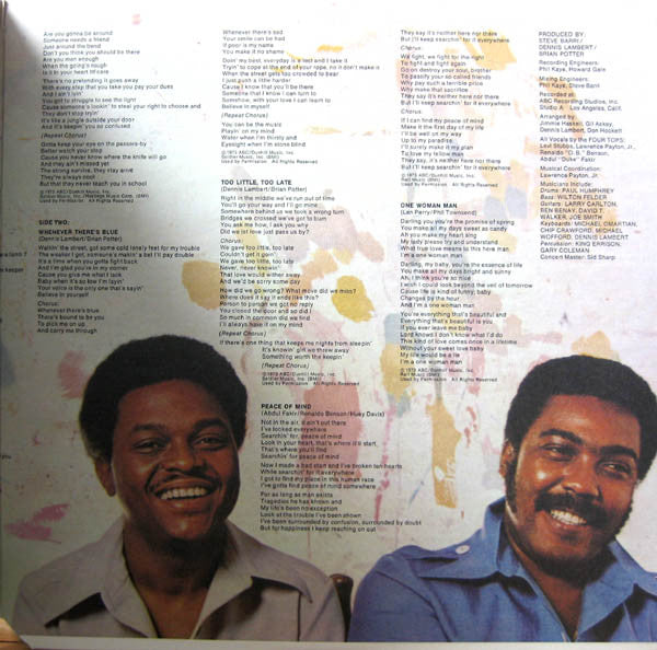 Four Tops : Main Street People (LP, Album, Gat)