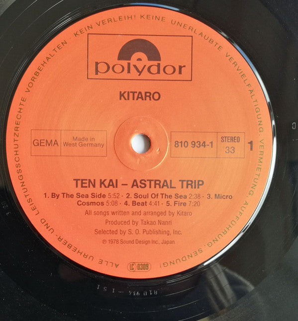 Kitaro : 天界 ”Ten Kai„ Astral Trip (LP, Album, RE)