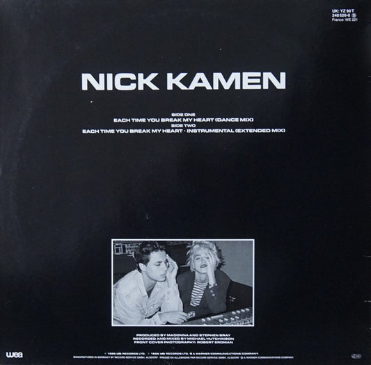 Nick Kamen : Each Time You Break My Heart (12")