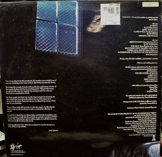 Peter Gabriel : Birdy (LP, Album, RE)