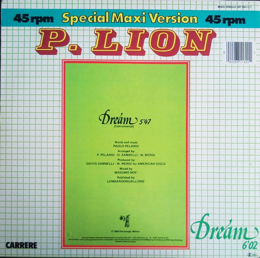 P. Lion : Dream (12", Maxi)