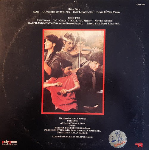 Various : Fame (The Original Soundtrack From The Motion Picture) (LP, Album)