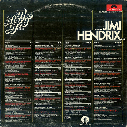 Jimi Hendrix : The Story Of Jimi Hendrix (2xLP, Comp, RP, Gat)