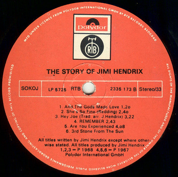 Jimi Hendrix : The Story Of Jimi Hendrix (2xLP, Comp, RP, Gat)