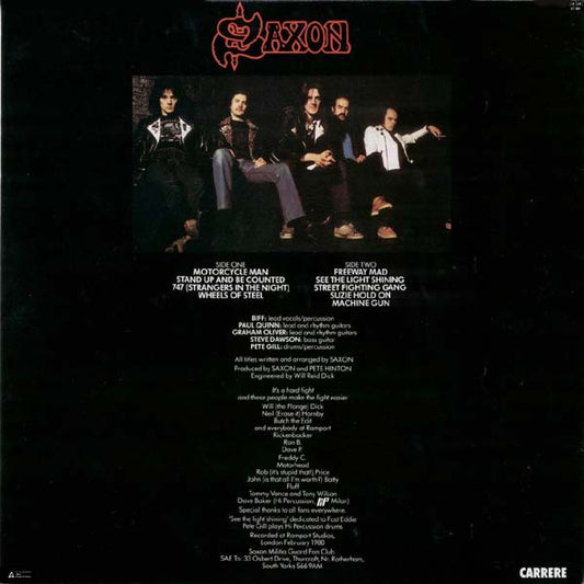 Saxon : Wheels Of Steel (LP, Album)