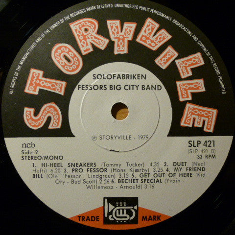 Fessor's Big City Band : Solofabrikken (LP, Album)