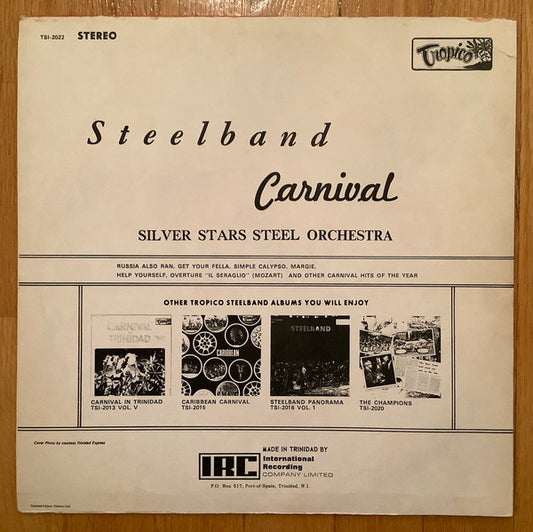 Silver Stars Steel Orchestra : Steelband Carnival (LP, Album)