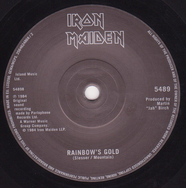 Iron Maiden : 2 Minutes To Midnight (7", Single, RE)