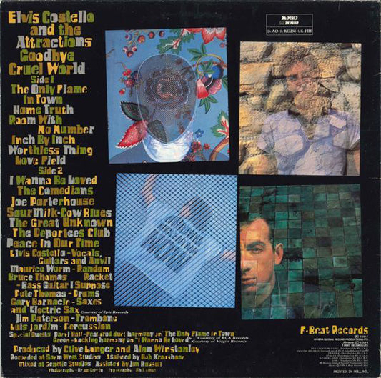 Elvis Costello & The Attractions - Goodbye Cruel World (LP) (Very Good Plus (VG+)) - Skanderborg Vinyl