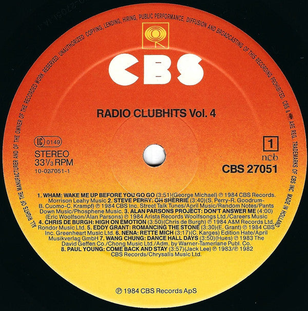 Various : Radio Clubhits Vol. 4 (LP, Comp)
