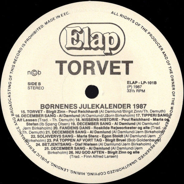 Maria Stenz, Birgit Brüel, Poul Reichhardt : Torvet (LP, Album, RE)