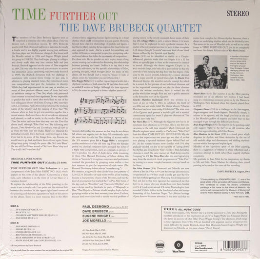 The Dave Brubeck Quartet : Time Further Out (Miro Reflections) (LP, Ltd, RE, RM, 180)