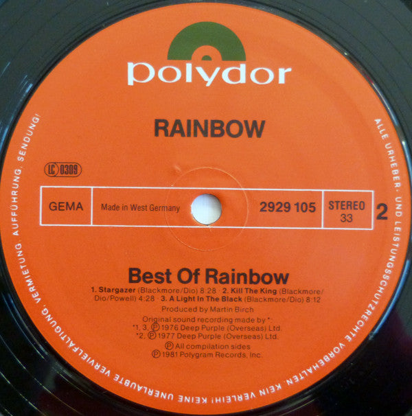 Rainbow : The Best Of Rainbow (2xLP, Comp)