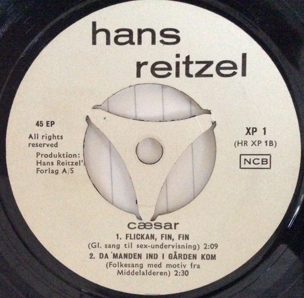 Cæsar : Den Lange Hr. Jensen Og Andre Sjoferter Sunget Af Cæsar (7", EP, 3-p)