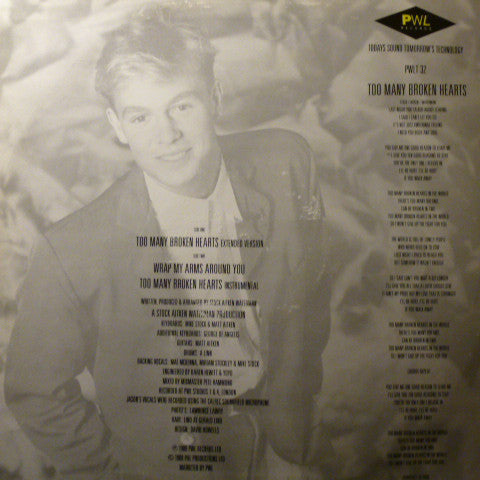 Jason Donovan : Too Many Broken Hearts (12")