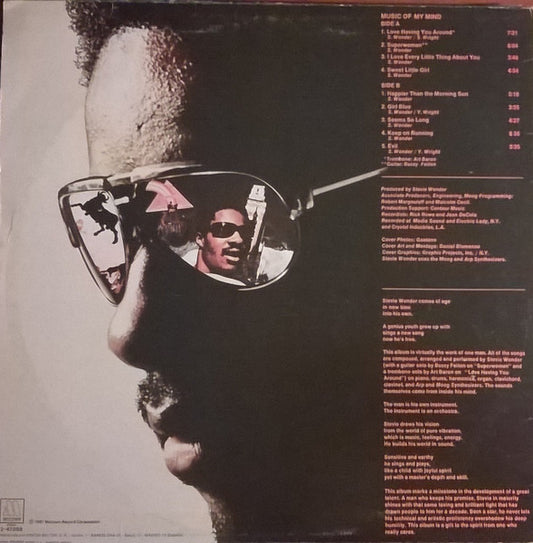 Stevie Wonder : Music Of My Mind (LP, Album, RE)