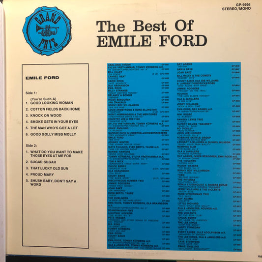 Emile Ford - The Best Of (LP) (Very Good Plus (VG+)) - Skanderborg Vinyl