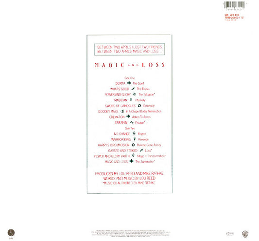 Lou Reed : Magic And Loss (LP, Album)