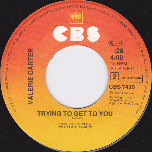 Valerie Carter : Crazy (7", Single)