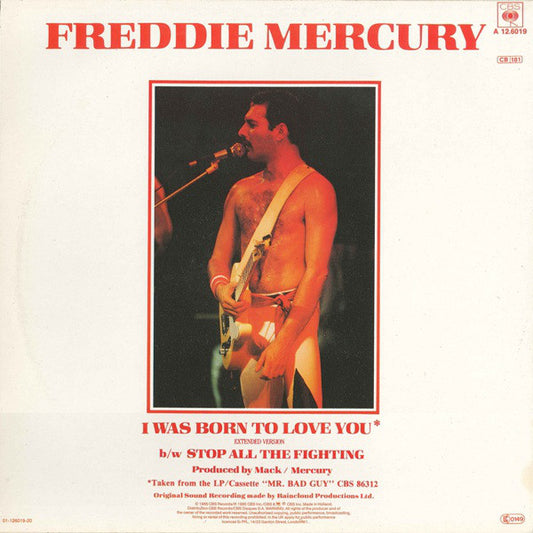 Freddie Mercury - I Was Born To Love You (Extended Version) (12") (Very Good Plus (VG+)) - Skanderborg Vinyl
