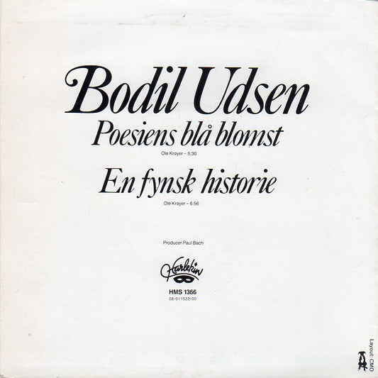 Bodil Udsen - Poesiens Blå Blomst / En Fynsk Historie (7") (Very Good Plus (VG+)) - Skanderborg Vinyl