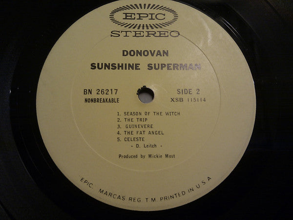 Donovan : Sunshine Superman (LP, Album)