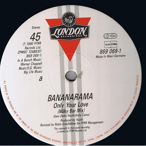 Bananarama : Only Your Love (12", Single)
