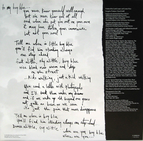 Cyndi Lauper : True Colors (LP, Album)