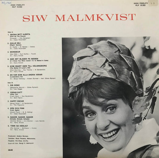Siw Malmkvist : Siw (LP, Comp)