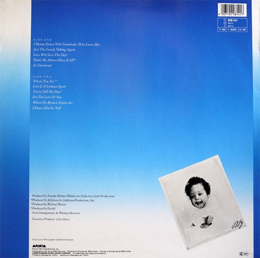 Whitney Houston : Whitney (LP, Album, RP)