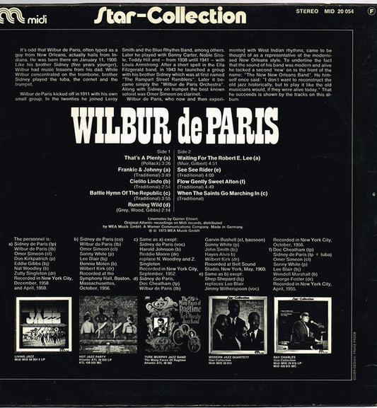 Wilbur De Paris : Star-Collection Wilbur De Paris (LP, Comp)