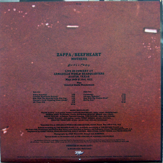Frank Zappa / Captain Beefheart / The Mothers - Bongo Fury (LP) (Very Good Plus (VG+)) - Skanderborg Vinyl