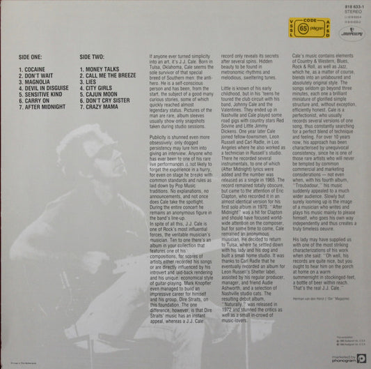 J.J. Cale : Special Edition (LP, Comp)