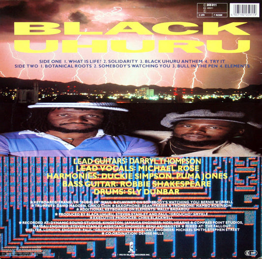 Black Uhuru : Anthem (LP, Album, RE)