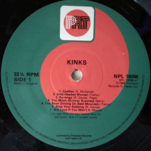 The Kinks : Kinks (LP, Album, Mono, RE)