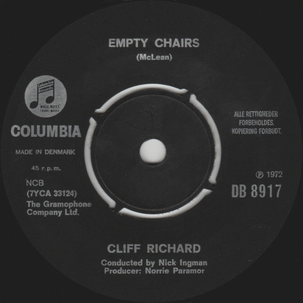 Cliff Richard - Living In Harmony / Empty Stairs (7") (Very Good (VG)) - Skanderborg Vinyl