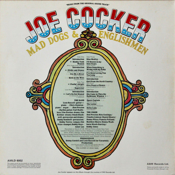 Joe Cocker : Mad Dogs & Englishmen (2xLP, Album, RE, Fol)