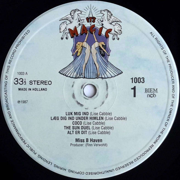 Miss B. Haven : Miss B. Haven (LP, Album, RE, RP, Whi)
