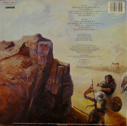 Saxon : Crusader (LP, Album, RP, Inj)