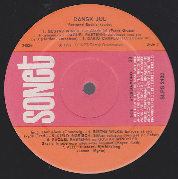 Various : Dansk Jul (LP, Mono, RE)