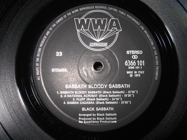 Black Sabbath : Sabbath Bloody Sabbath (LP, Album, Gat)